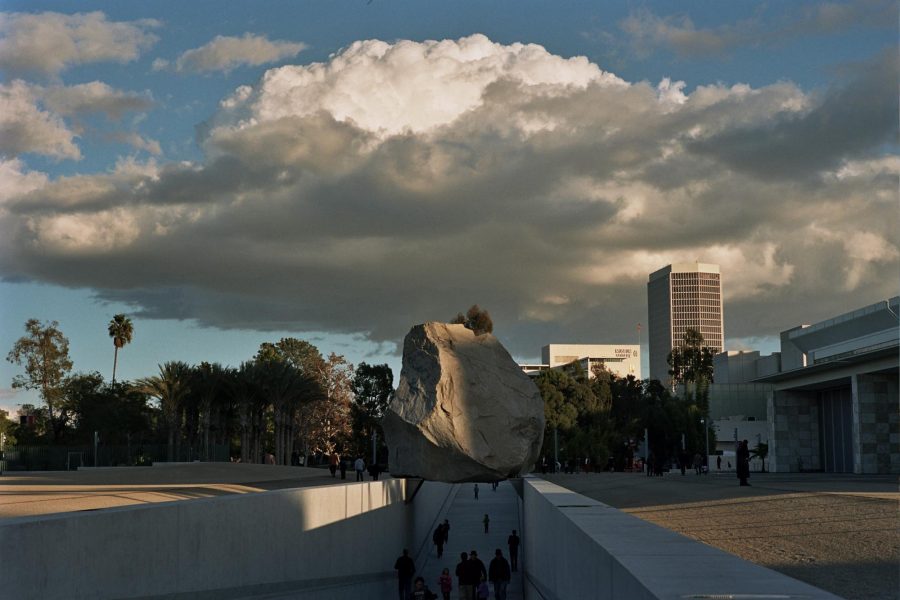 Cloud, rock, LACMA, LA